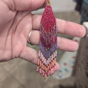 Chic Beaded Ombre Earrings